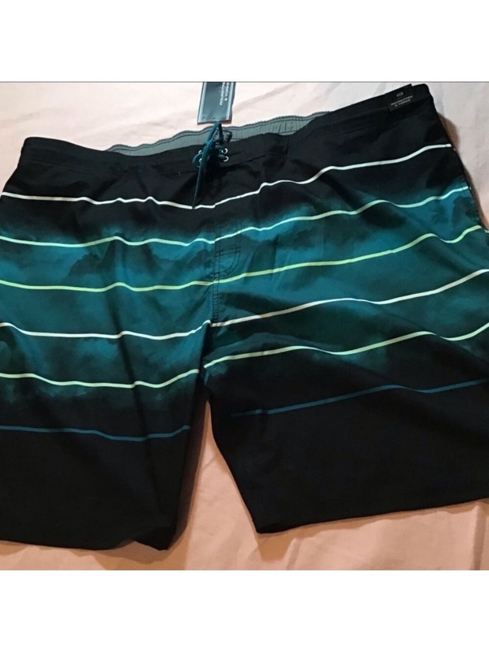 Roundtree & Yorke Striped Swim Shorts 4XB NWT
